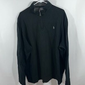 Polo Ralph Lauren Performance Black Quarter Zip Size XXL